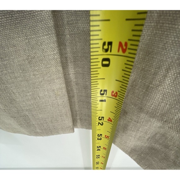 Maggy London Women 10 Dress Vest Set 100% Linen Beige Button Front - Picture 7 of 16